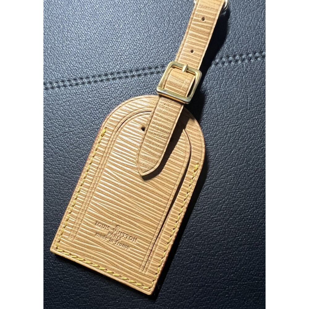 Louis Vuitton Tan Epi Name Tag Leather France UEC Large Beige